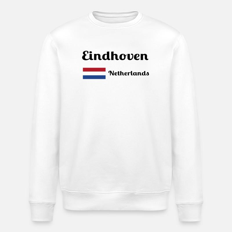 Eindhoven Netherlands- Stylish prints - Stanley/Stella ROLLER Unisex Organic Sweatshirt - white