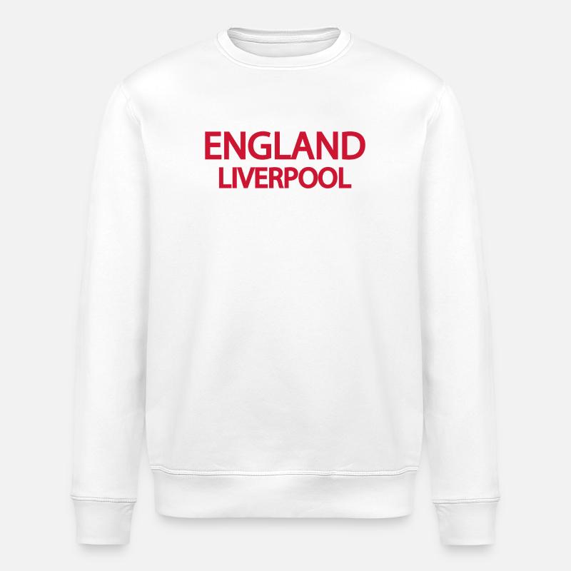 Englisch Liverpool Lyric Design - Stanley/Stella Unisex Bio-Sweatshirt ROLLER - Weiß