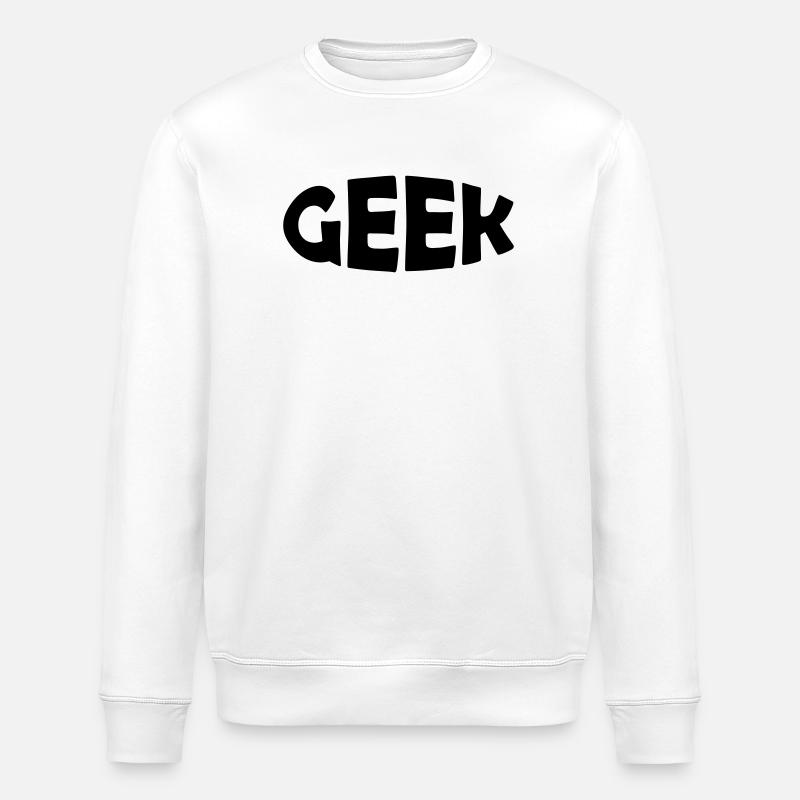 Geek - Sweat bio ROLLER Stanley/Stella Unisexe - blanc