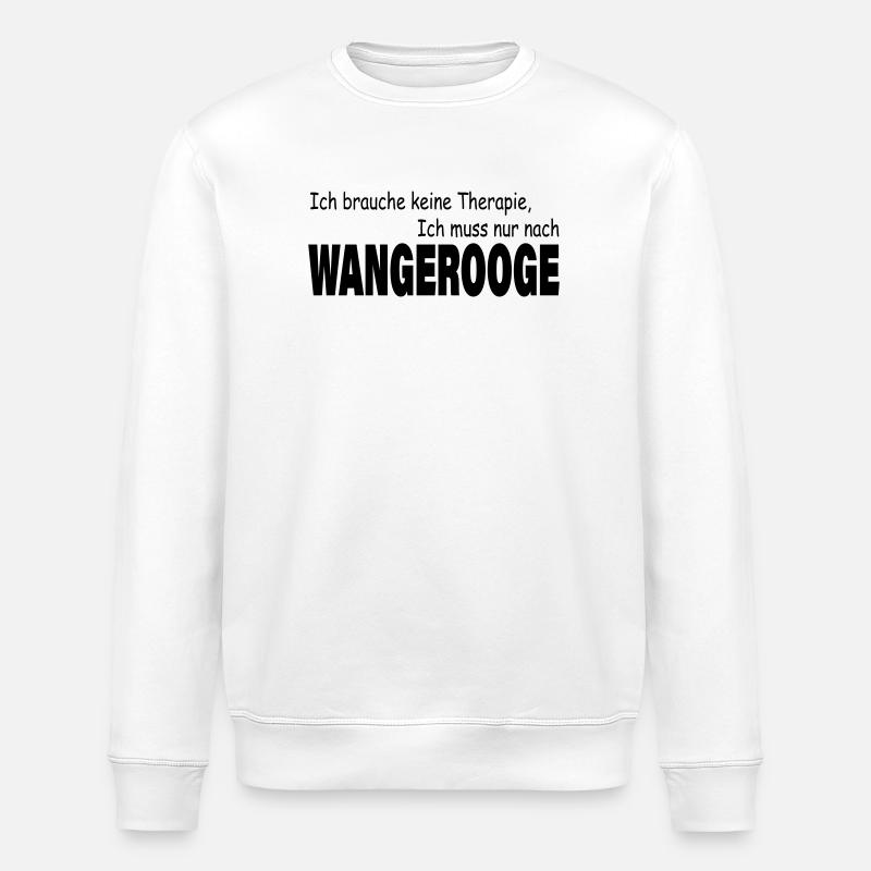 Therapie WANGEROOGE - Stanley/Stella Unisex Bio-Sweatshirt ROLLER - Weiß