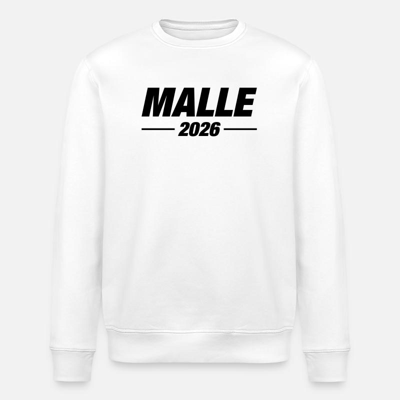 Vacances à Malle 2026 - Sweat bio ROLLER Stanley/Stella Unisexe - blanc