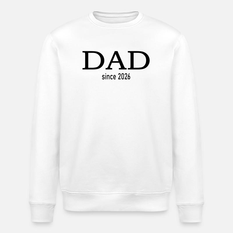 Dad since 2026 - Stanley/Stella ROLLER Unisex Organic Sweatshirt - white