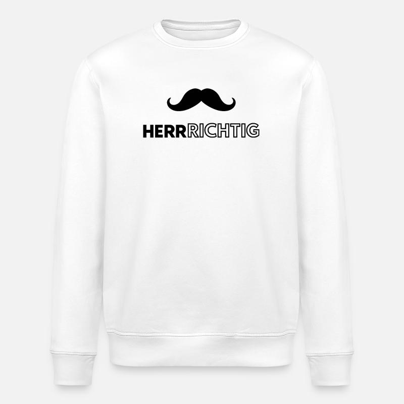 Ich bin der Mann  - Stanley/Stella Unisex Bio-Sweatshirt ROLLER - Weiß