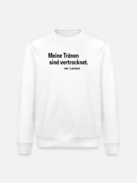 Tränen vertrocknet - Stanley/Stella Unisex Bio-Sweatshirt ROLLER - Weiß