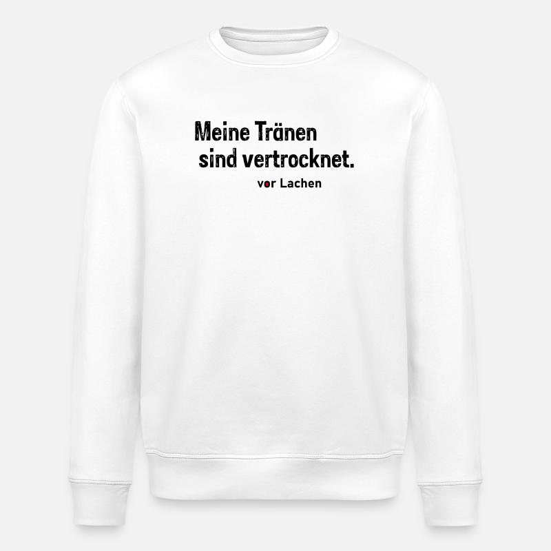 Tränen vertrocknet - Stanley/Stella Unisex Bio-Sweatshirt ROLLER - Weiß