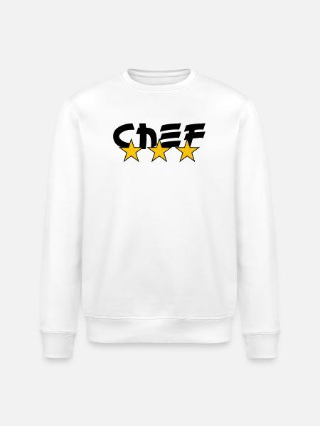 Chef - Kitchen - Cook - Stanley/Stella ROLLER Unisex Organic Sweatshirt - white