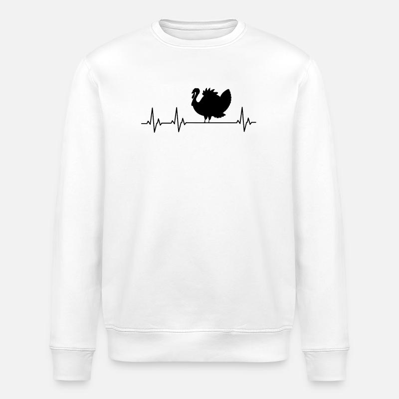 Dinde - Dinde - Thanksgiving - Sweat bio ROLLER Stanley/Stella Unisexe - blanc