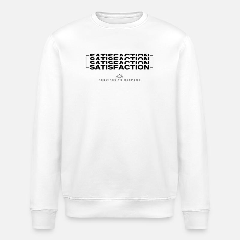 Signature Generator - Satisfaction - Stanley/Stella ROLLER Unisex Organic Sweatshirt - white