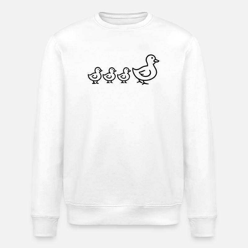 famille canard - Sweat bio ROLLER Stanley/Stella Unisexe - blanc