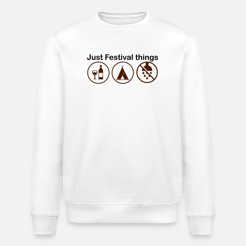 La saison des festivals - Sweat bio ROLLER Stanley/Stella Unisexe - blanc