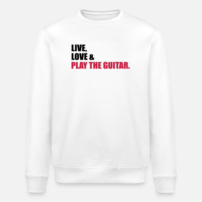Guitare - Sweat bio ROLLER Stanley/Stella Unisexe - blanc