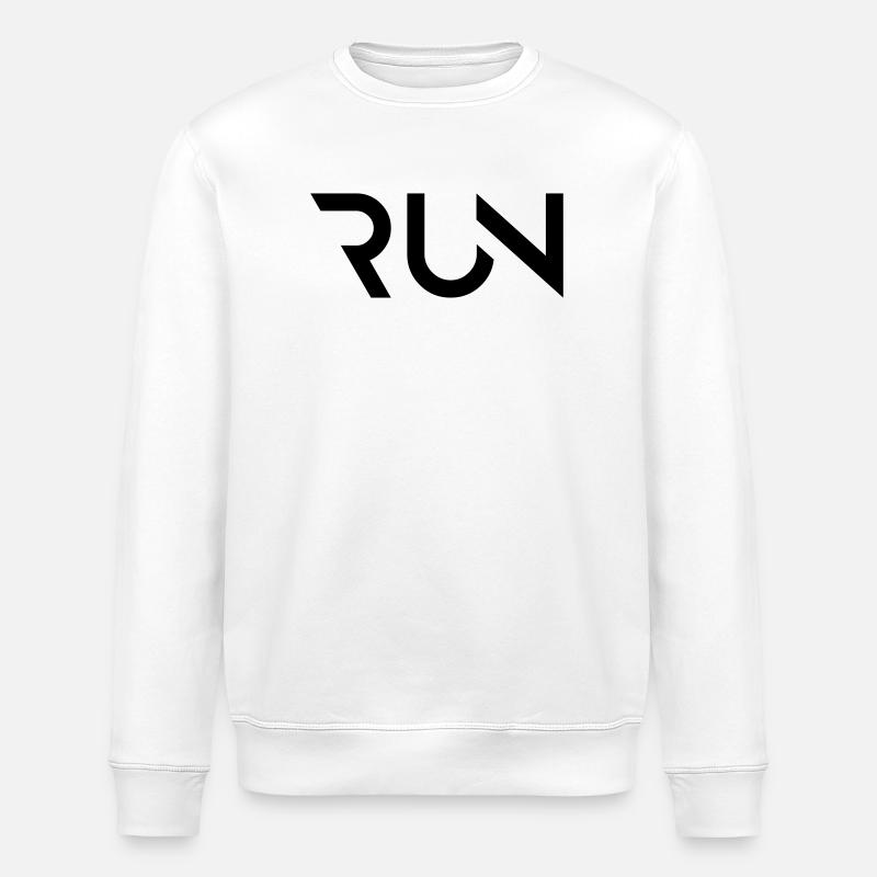 RUN - Stanley/Stella ROLLER Unisex Organic Sweatshirt - white