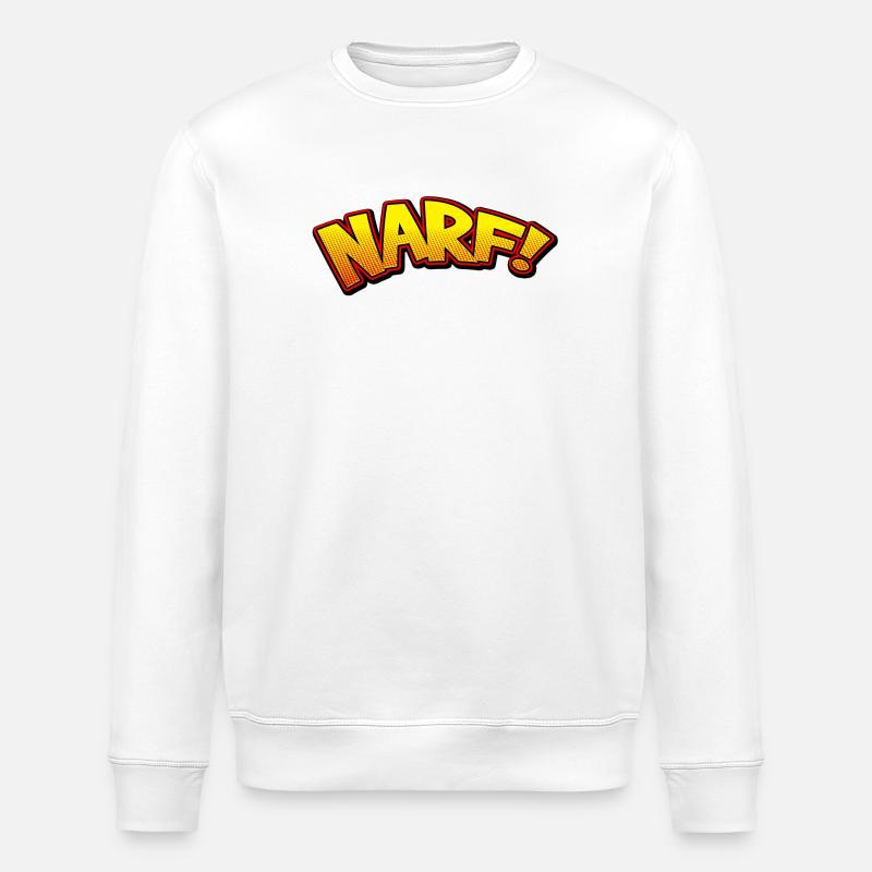 NARF! - Stanley/Stella Unisex Bio-Sweatshirt ROLLER - Weiß