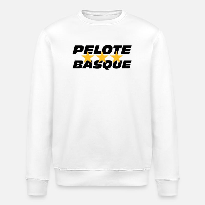 Pelote Basque - Sweat bio ROLLER Stanley/Stella Unisexe - blanc