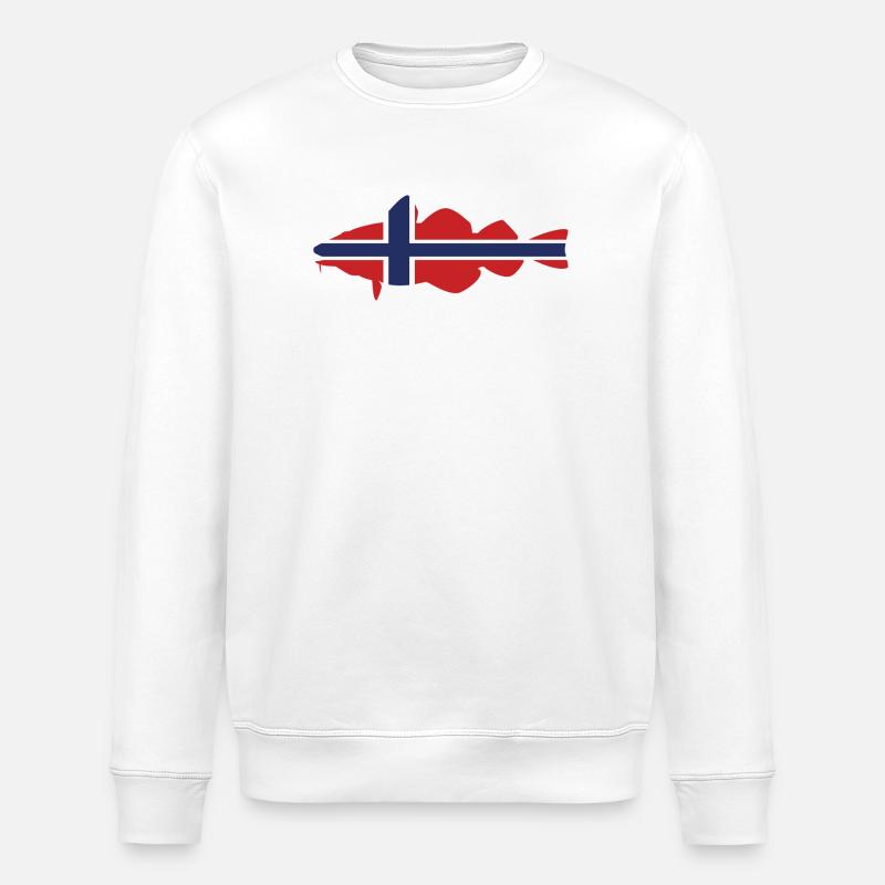 Cod Norway - Stanley/Stella ROLLER Unisex Organic Sweatshirt - white