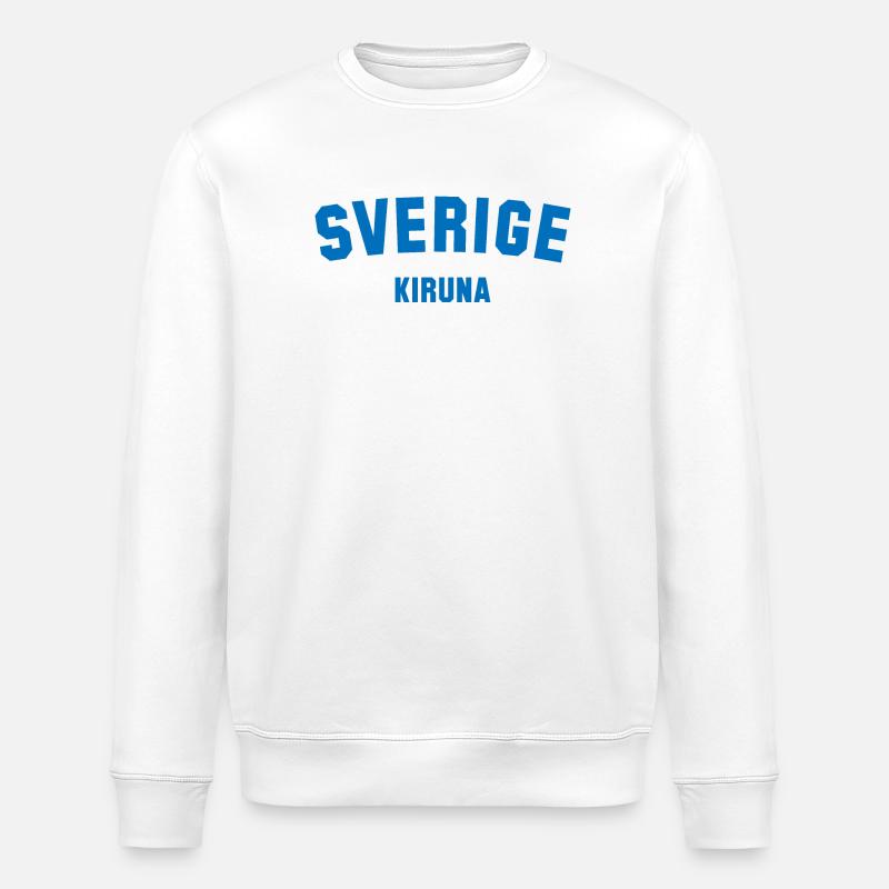 KIRUNA Sweden Schweden - Stanley/Stella Unisex Bio-Sweatshirt ROLLER - Weiß