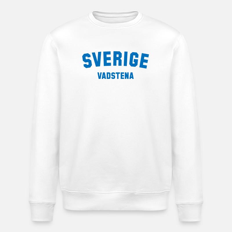 VADSTENA Suède Schweden - Sweat bio ROLLER Stanley/Stella Unisexe - blanc