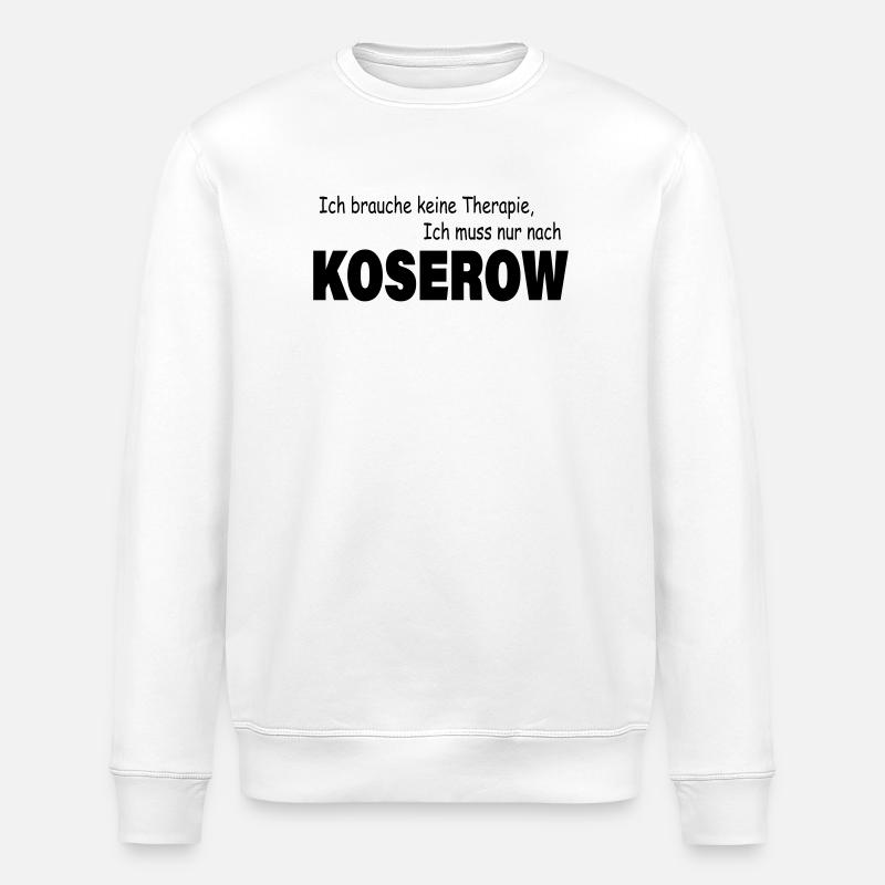 Therapy KOSEROW - Stanley/Stella ROLLER Unisex Organic Sweatshirt - white