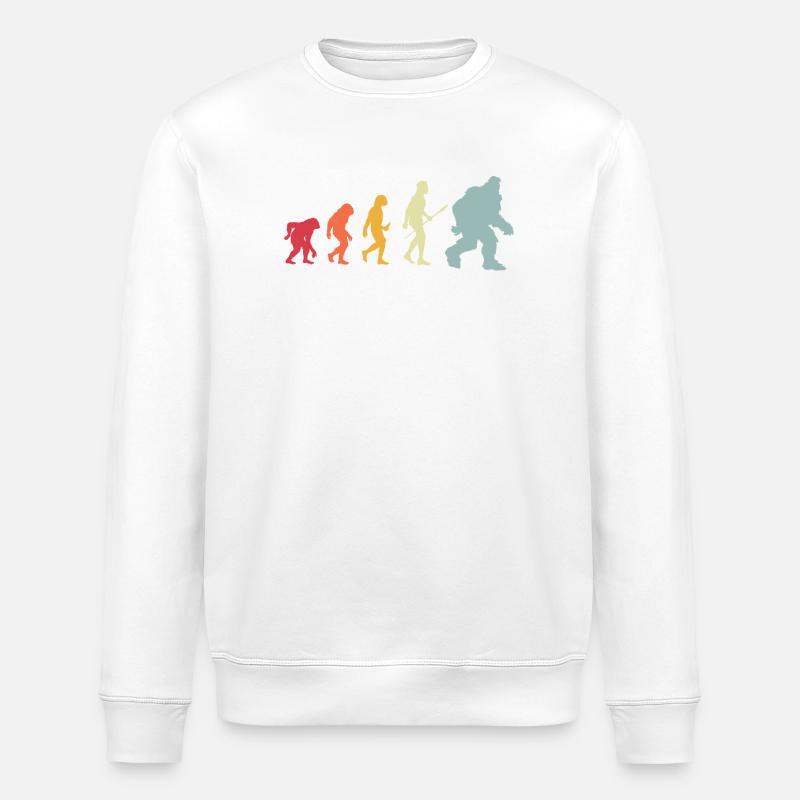 bigfoot_Evolution_4 - Stanley/Stella Unisex Bio-Sweatshirt ROLLER - Weiß