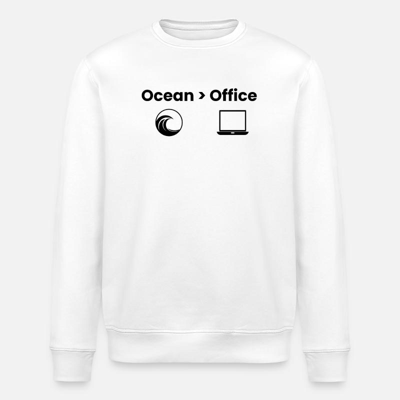 Ocean > Office – Abenteuer Shirt - Stanley/Stella Unisex Bio-Sweatshirt ROLLER - Weiß