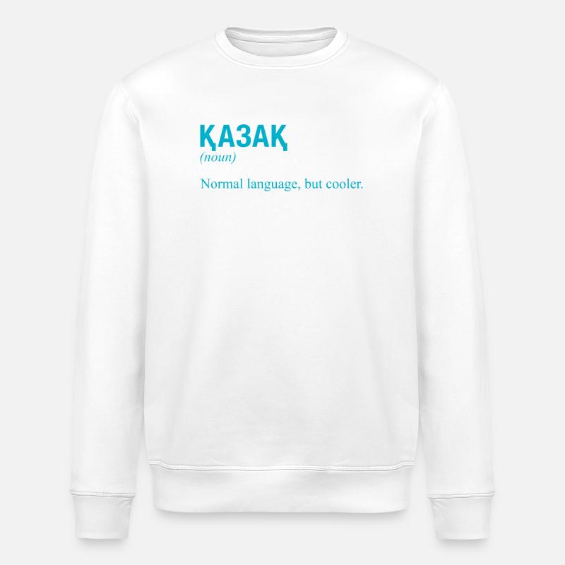 Kazakh language Kasachstan - Stanley/Stella Unisex Bio-Sweatshirt ROLLER - Weiß