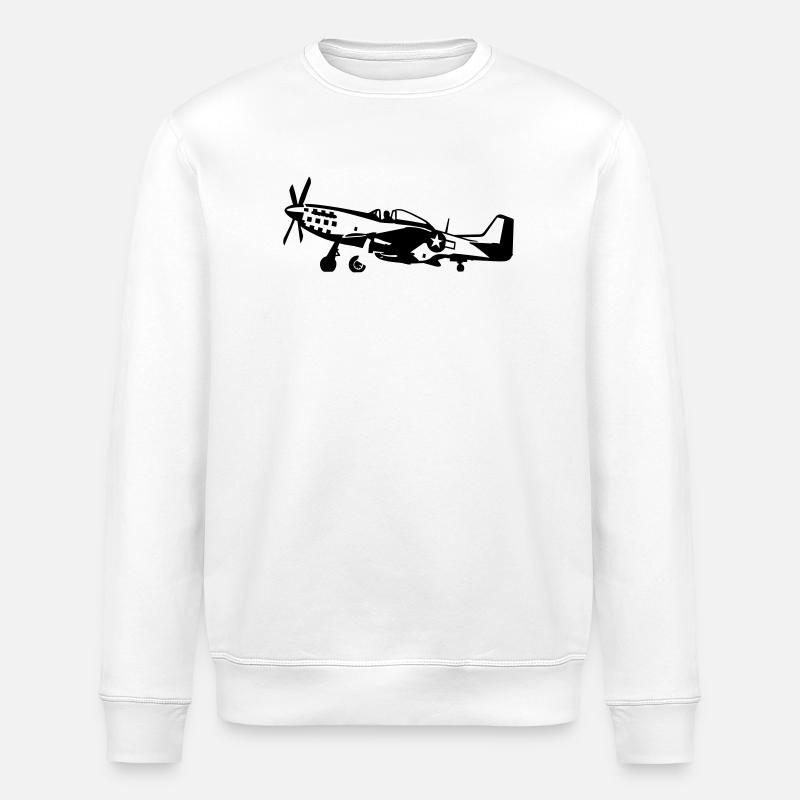 P-51 - Sweat bio ROLLER Stanley/Stella Unisexe - blanc