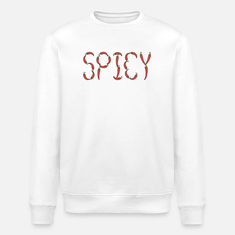 Chili scharf - Stanley/Stella Unisex Bio-Sweatshirt ROLLER - Weiß