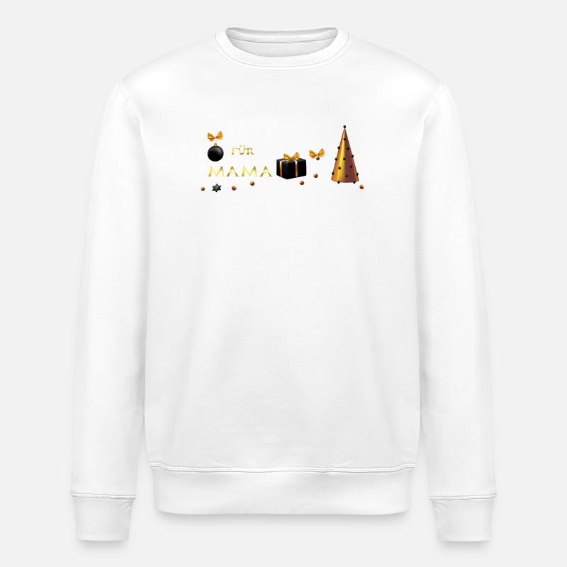 Cadeau de Noël pour maman - Sweat bio ROLLER Stanley/Stella Unisexe - blanc