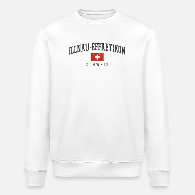 Emblème du drapeau suisse Illnau-Effretikon - Sweat bio ROLLER Stanley/Stella Unisexe - blanc