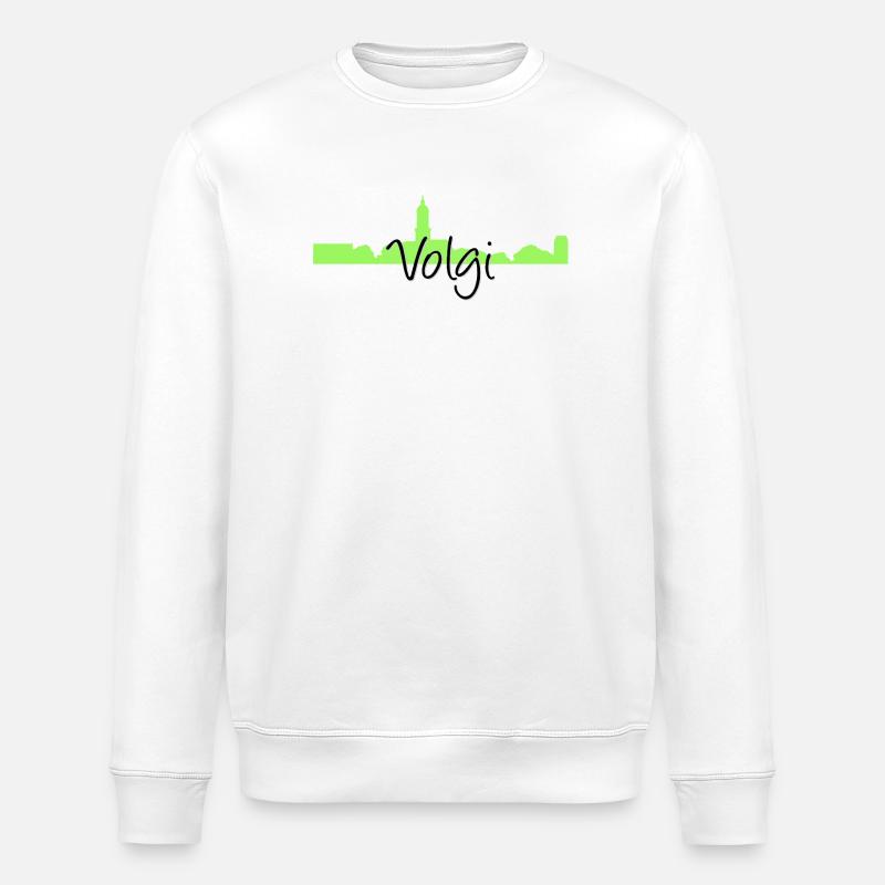 Volkach | Volgi | Mainschleife - Stanley/Stella Unisex Bio-Sweatshirt ROLLER - Weiß