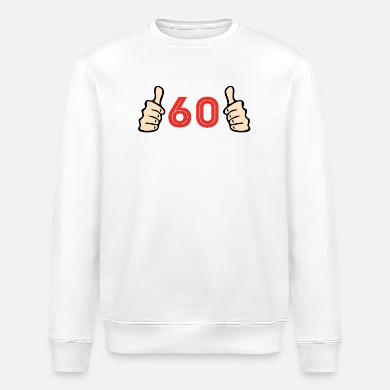 Fête d’anniversaire des 60 ans - Sweat bio ROLLER Stanley/Stella Unisexe - blanc