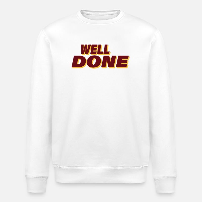 WELL DONE - Stanley/Stella Unisex Bio-Sweatshirt ROLLER - Weiß