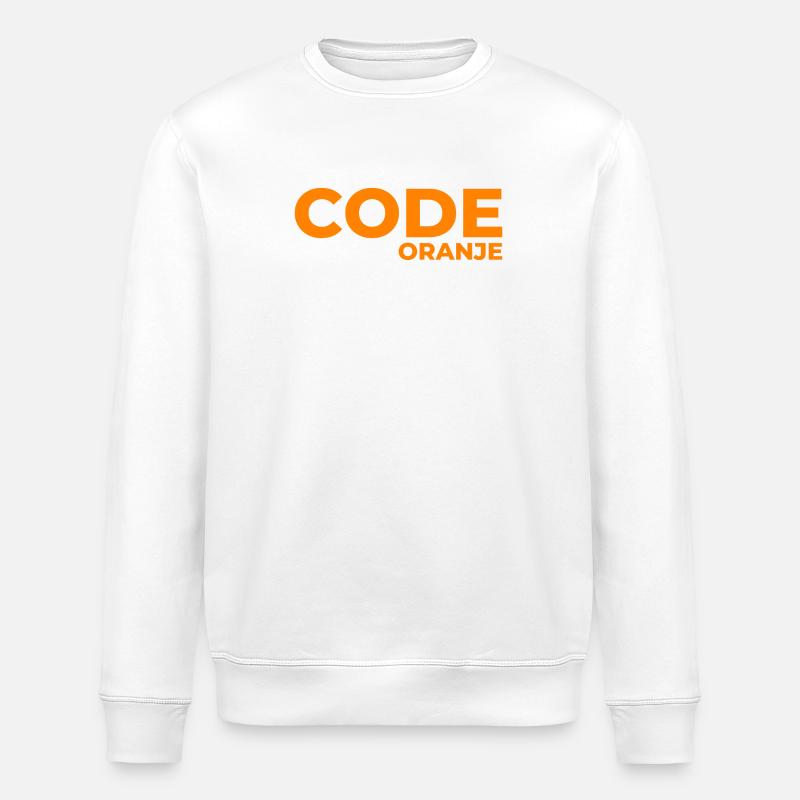 Code Oranje - Nederland - Netherlands Niederlande - Stanley/Stella ROLLER Unisex Organic Sweatshirt - white