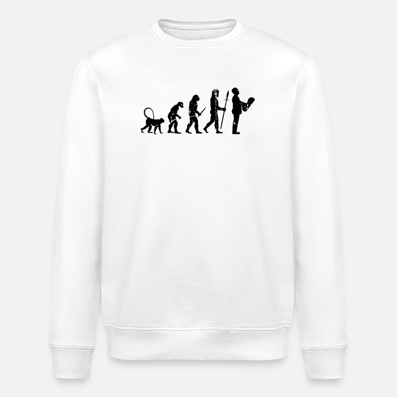 Entwicklung der Architektur - Stanley/Stella Unisex Bio-Sweatshirt ROLLER - Weiß