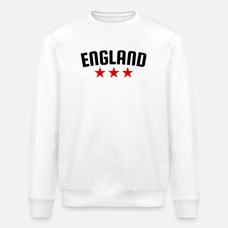 Angleterre 3 étoiles Design - Sweat bio ROLLER Stanley/Stella Unisexe - blanc