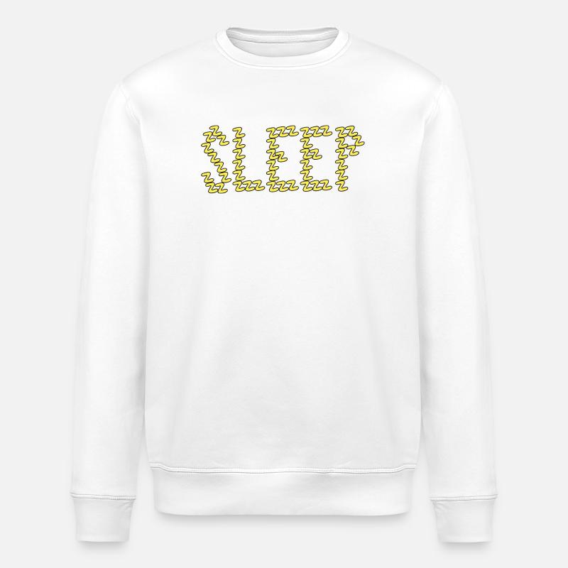 Sleep typography - Stanley/Stella ROLLER Unisex Organic Sweatshirt - white