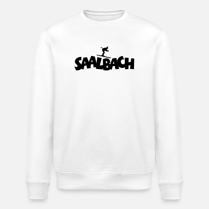 Saalbach Ski - Stanley/Stella ROLLER Unisex Organic Sweatshirt - white