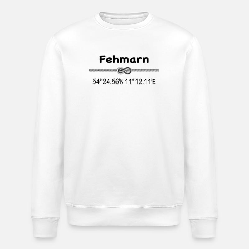 Fehmarn - Stanley/Stella Unisex Bio-Sweatshirt ROLLER - Weiß