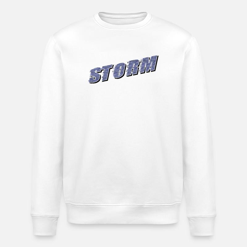 Réclamation STORM | Lettrage tempête - Sweat bio ROLLER Stanley/Stella Unisexe - blanc