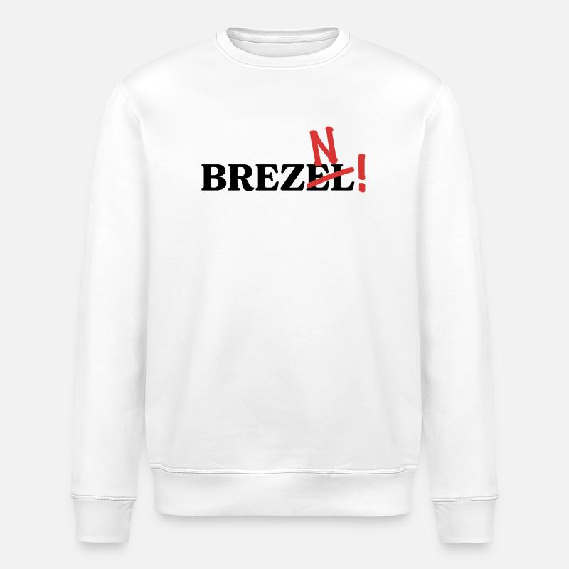 Ça s’appelle des bretzels ! - Sweat bio ROLLER Stanley/Stella Unisexe - blanc