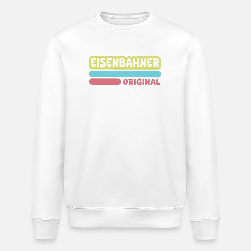 Eisenbahner als Vorname - Stanley/Stella Unisex Bio-Sweatshirt ROLLER - Weiß