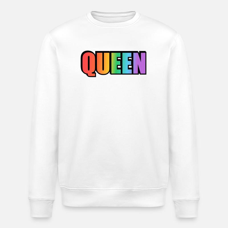 REINE ARC-EN-CIEL - Sweat bio ROLLER Stanley/Stella Unisexe - blanc
