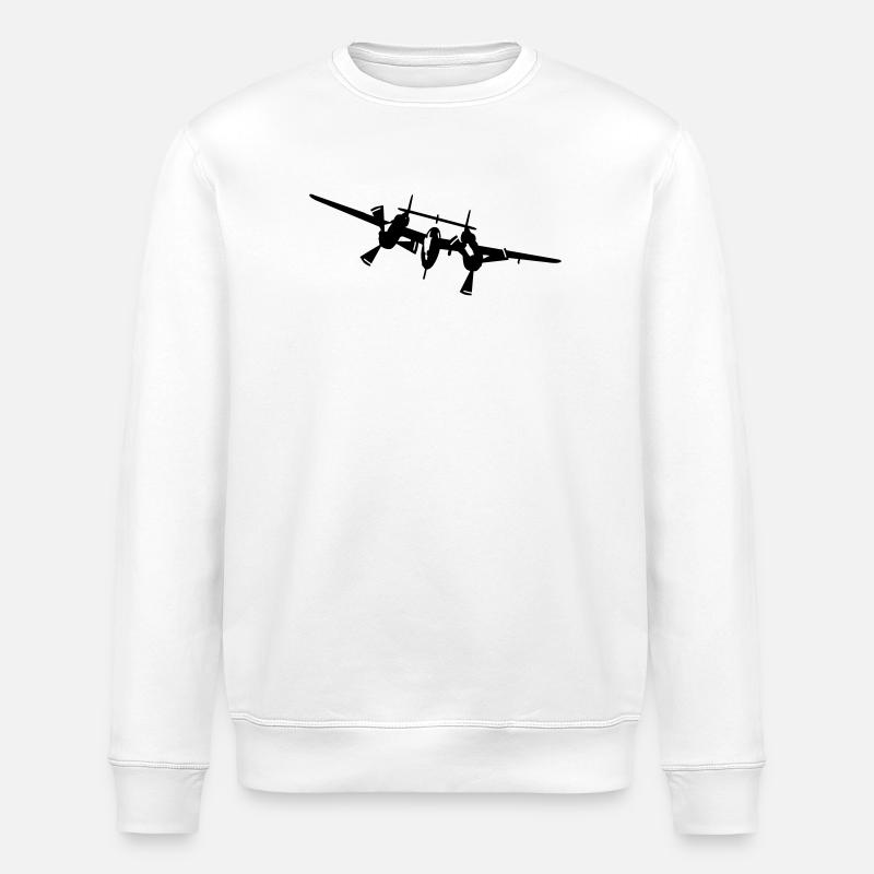 P-38 - Stanley/Stella Unisex Bio-Sweatshirt ROLLER - Weiß