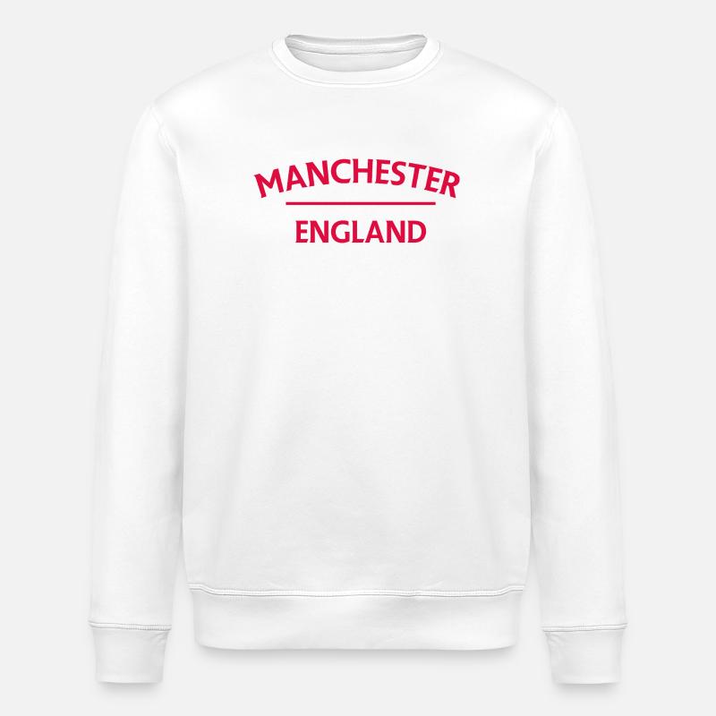 Manchester – England Lyric Design - Stanley/Stella Unisex Bio-Sweatshirt ROLLER - Weiß
