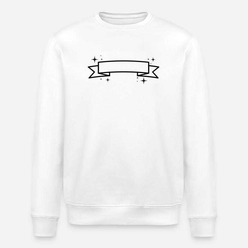 Bannière - Insérer le texte - Sweat bio ROLLER Stanley/Stella Unisexe - blanc