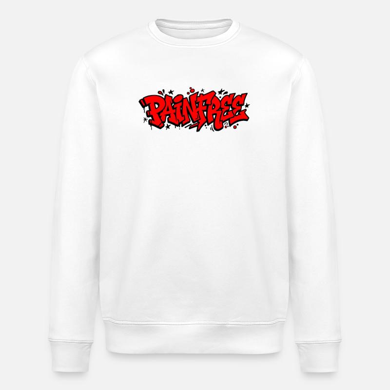 Graffiti Painter Schriftzug - Stanley/Stella Unisex Bio-Sweatshirt ROLLER - Weiß