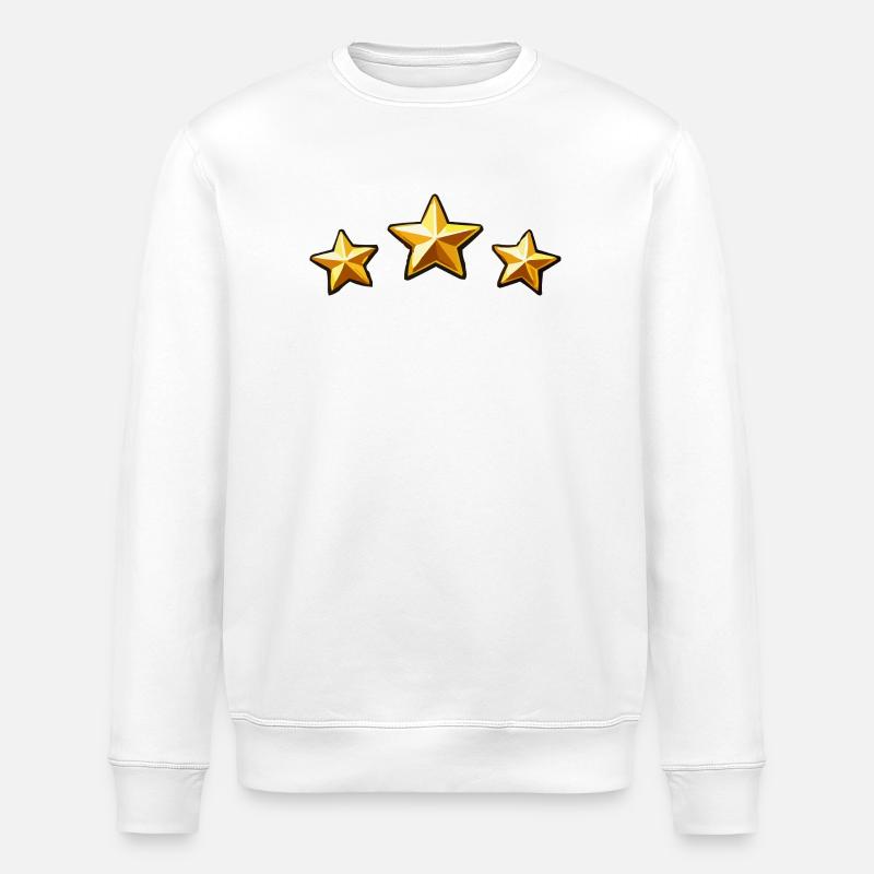 Étoiles - Sweat bio ROLLER Stanley/Stella Unisexe - blanc