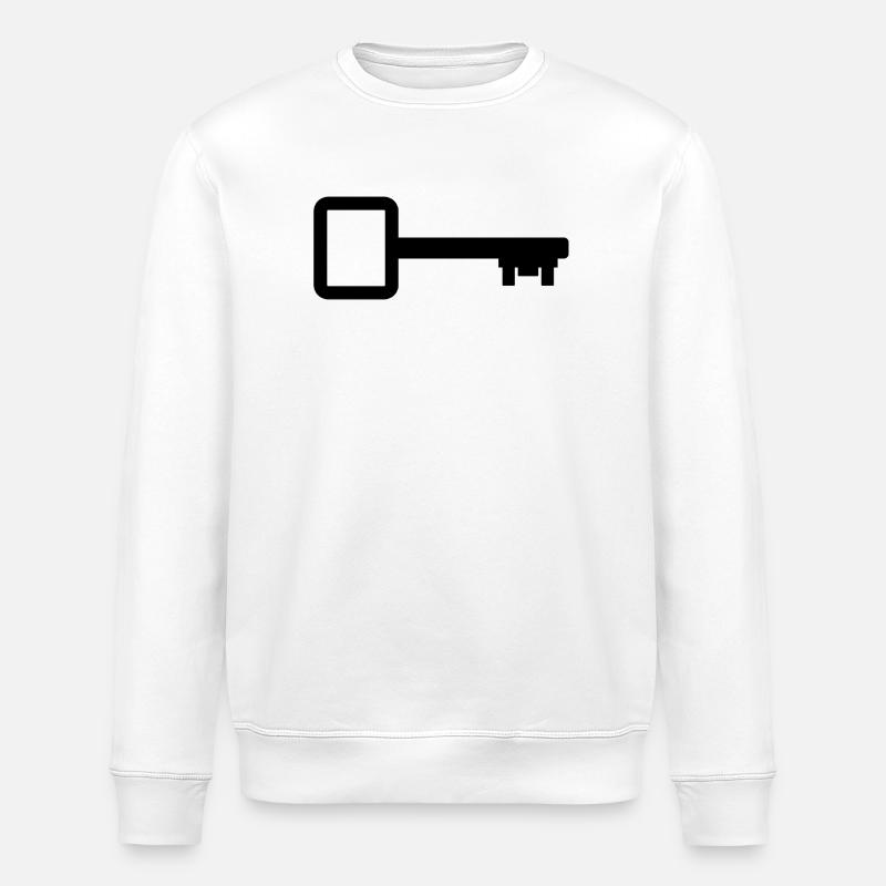 Clé de la maison - Sweat bio ROLLER Stanley/Stella Unisexe - blanc