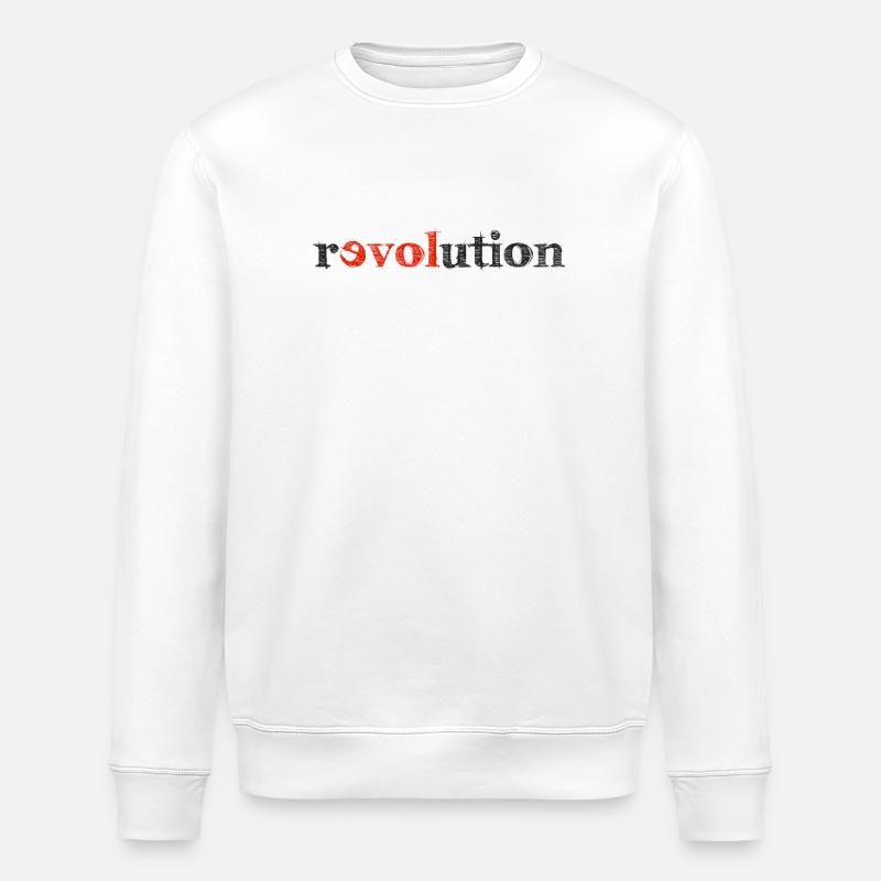 Revolution der Liebe - Stanley/Stella Unisex Bio-Sweatshirt ROLLER - Weiß