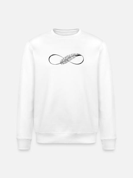 Cute Lines Infinity Spring - Stanley/Stella ROLLER Unisex Organic Sweatshirt - white